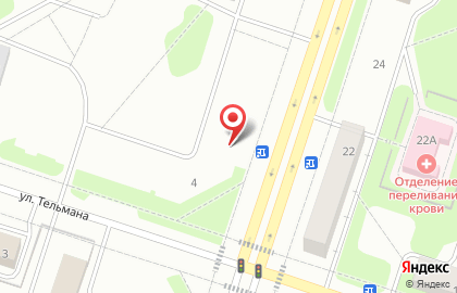Магазин Копейка на улице Тельмана на карте