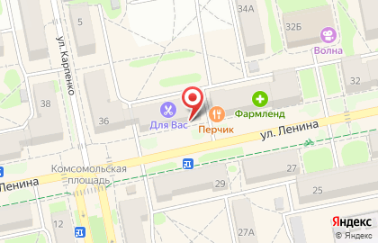 Магазин Гурман на улице Ленина на карте