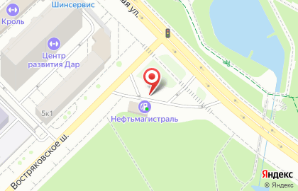 Нефтьмагистраль в Москве на карте
