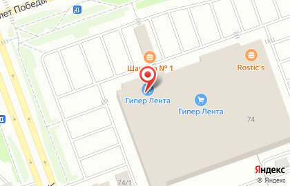 Гипермаркет Лента в Ханты-Мансийске на карте