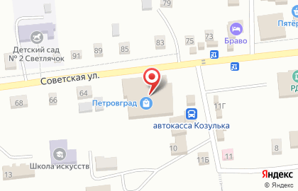 Микрокредитная компания Центрофинанс на Советской улице на карте
