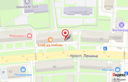 Магазин-киоск полуфабрикатов Элика в Калининском районе на карте