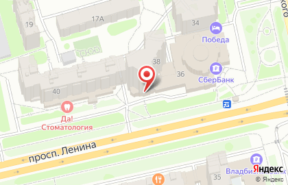 Магазин Швейный Мир на проспекте Ленина на карте