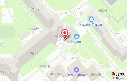 Магазин Ромашка на проспекте Ветеранов на карте