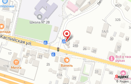 Сеть продуктовых магазинов Эльдорадо на Каспийской улице на карте