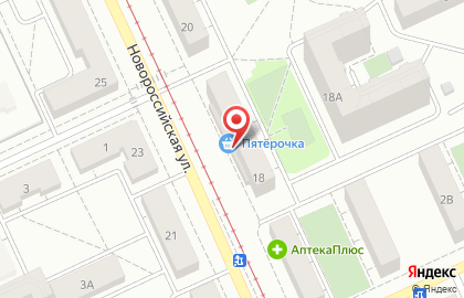 Сеть магазинов мясных полуфабрикатов Ариант на Новороссийской улице, 18 на карте