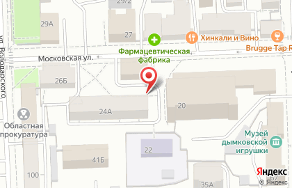 Блик на Московской улице на карте