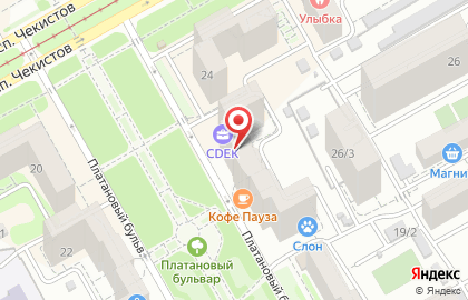 Туристическое агентство Anex Tour на проспекте Чекистов на карте