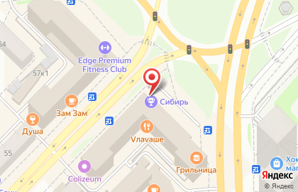 Стрелковый клуб Сибирь в Новосибирске на карте