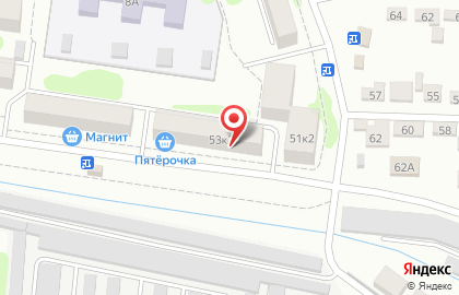 Продуктовый магазин Росинка на улице Новикова-Прибоя на карте