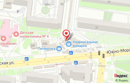 Киоск по продаже кондитерских изделий на Южно-Моравской улице на карте