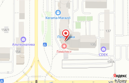 Медицинская лаборатория Гемотест в Орджоникидзевском районе на карте