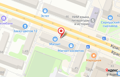 Супермаркет Перекресток на Красноармейской улице на карте