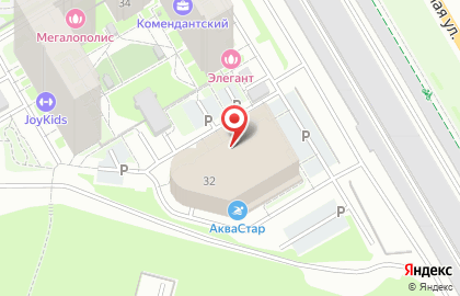 Супермаркет Вкустер на Комендантском проспекте на карте