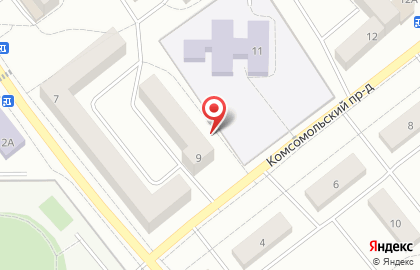 Продовольственный магазин Каспер на Комсомольском проспекте на карте