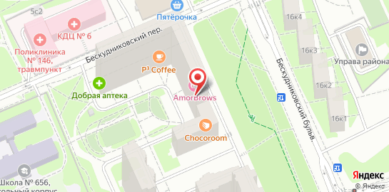 Центр медицинских анализов АБВ на Бескудниковском бульваре на карте