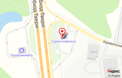 Сеть АЗС Сургутнефтегаз на карте