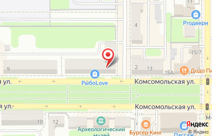 Магазин товаров для рыбалки и туризма РыбоLove на Комсомольской на карте
