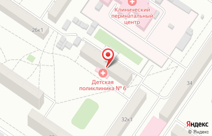 Детская городская клиническая больница №11 на улице Начдива Онуфриева на карте