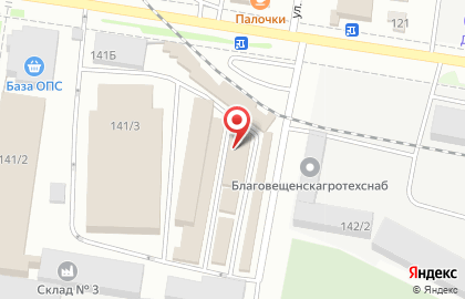 Продуктовый магазин Серышевский на улице Калинина, 141/10 на карте