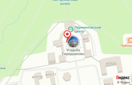 Усадьба Середниково на карте