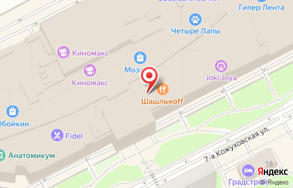 Ресторан быстрого обслуживания Макдоналдс на 7-й Кожуховской улице на карте