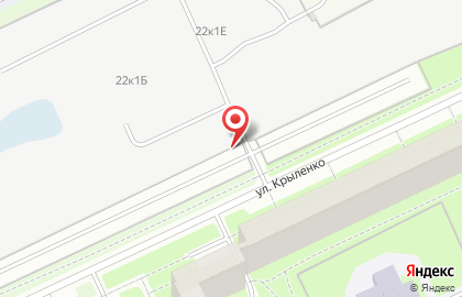 Автостоянка на ул. Крыленко, 22 на карте
