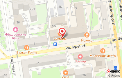 Банкомат Совкомбанк в Новосибирске на карте