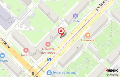 Продуктовый магазин в Новосибирске на карте
