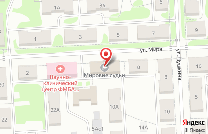 Мировые судьи Северского района Томской области в Северске на карте