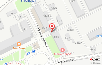 Сеть автостудий Skolovnet.pro на метро Угрешская на карте