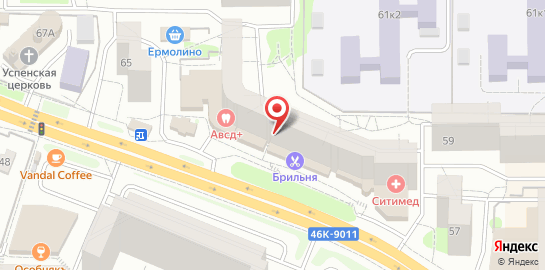 Стоматология АВСД+ на карте