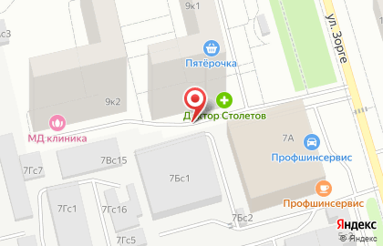 Phoenix на улице Зорге на карте