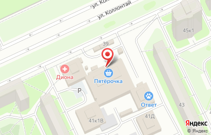 Терминал СберБанк на проспекте Большевиков на карте