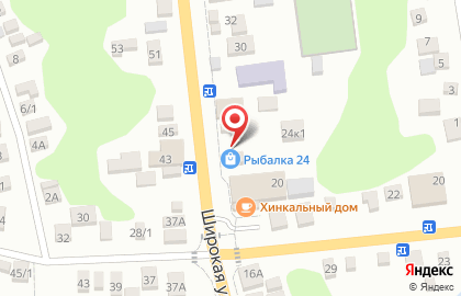 Продовольственный магазин на Широкой (Новотитаровская), 22а на карте
