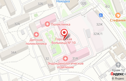 Иркутская Городская Клиническая Больница № 10 на бульваре Рябикова на карте