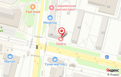Стоматология Омега на улице Карла Маркса на карте