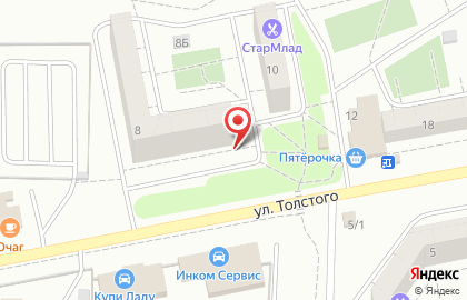 Магазин BEERжа на улице Толстого, 8 на карте
