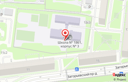 # 1861 в Загорьевском проезде на карте