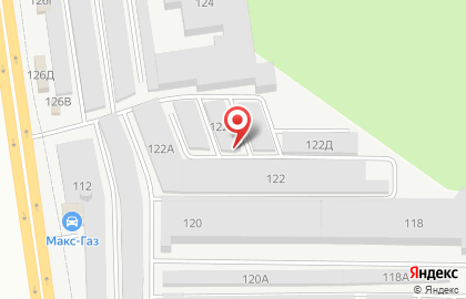 Гаражно-потребительский кооператив №24 на улице Матросова, 122в на карте