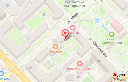 Малиновый Город на карте