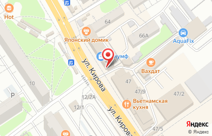 Супермаркет Триумф в Октябрьском районе на карте