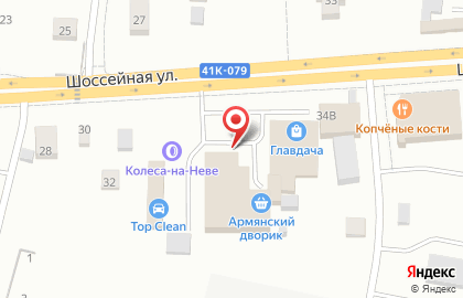 Супермаркет Дикси на Шоссейной улице на карте