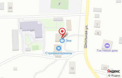 Продуктовый магазин Эля на Школьной улице на карте
