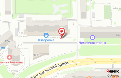 Магазин разливного пива Хмель и солод на Комсомольском проспекте на карте