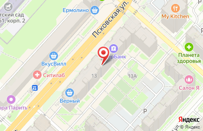 Банкомат Северо-Западный банк Сбербанка России на Псковской улице, 13 на карте