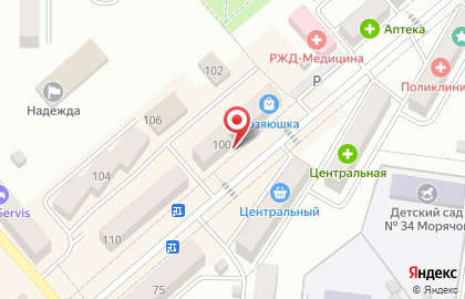 Авиакасса Меридиан на Октябрьской улице на карте