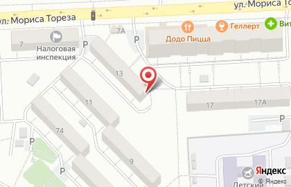 Торговая компания Тв-луч в Железнодорожном районе на карте