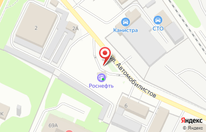 Банкомат Вбрр на улице Автомобилистов на карте