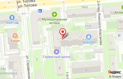 Детский сад Карапуз на площади Карла Маркса на карте